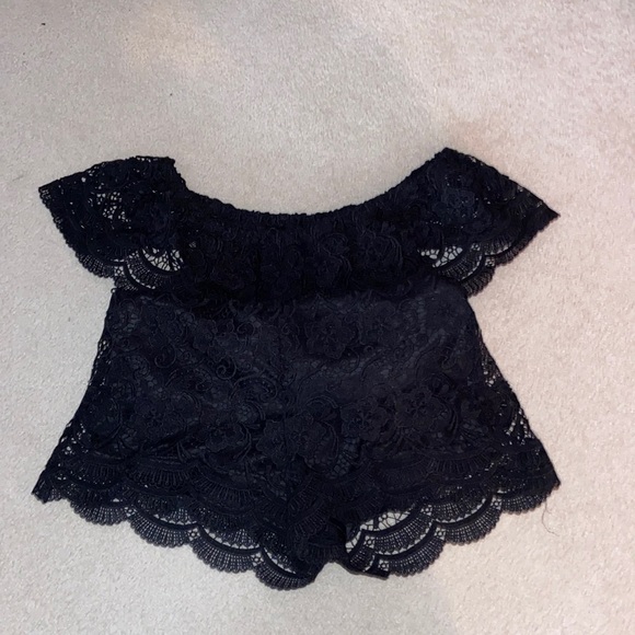 Off shoulder romper - Picture 3 of 4